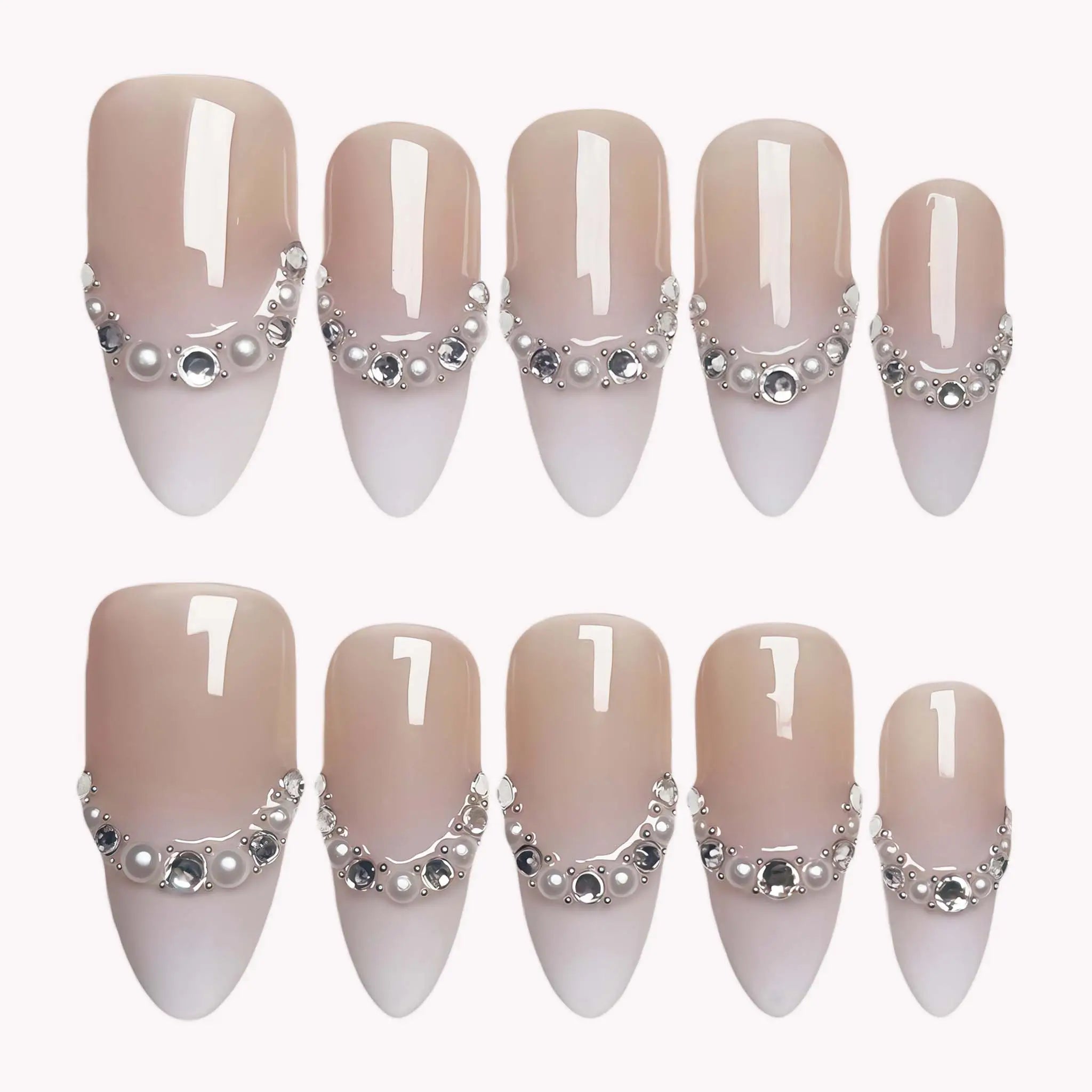 Premium Press On Nails B8D2F9 - Image 1