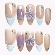 Premium Press On Nails 1B90BA - Image 1