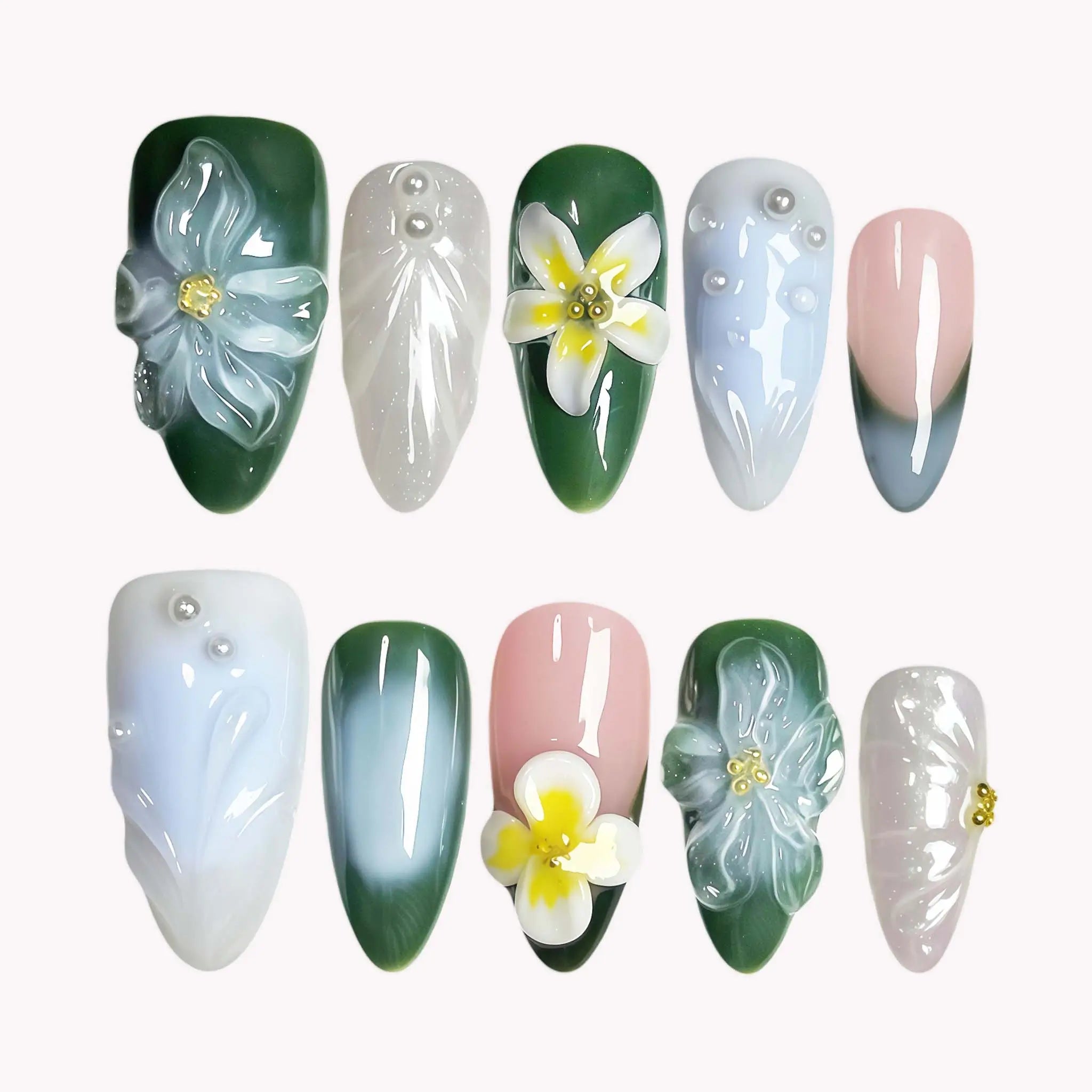 Jade Plumeria Reverie - Image 1