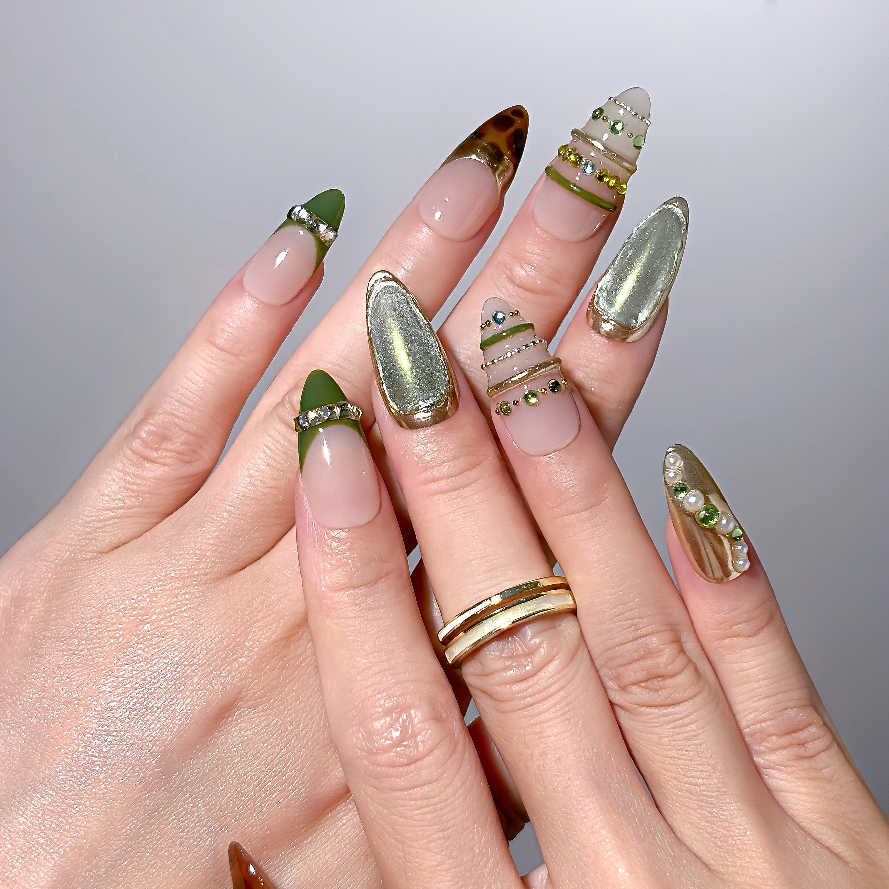 Olive Gilded Mirage