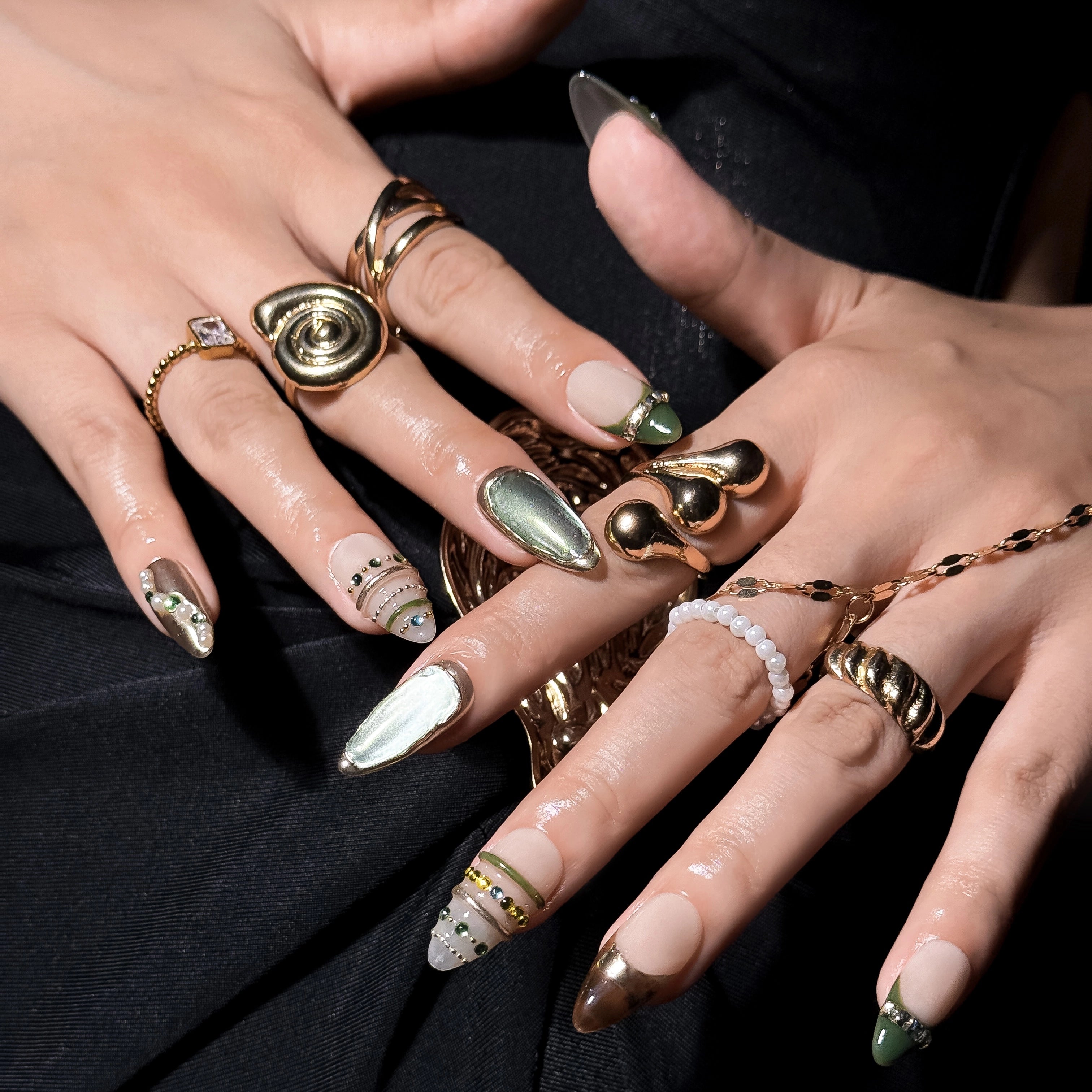 Olive Gilded Mirage