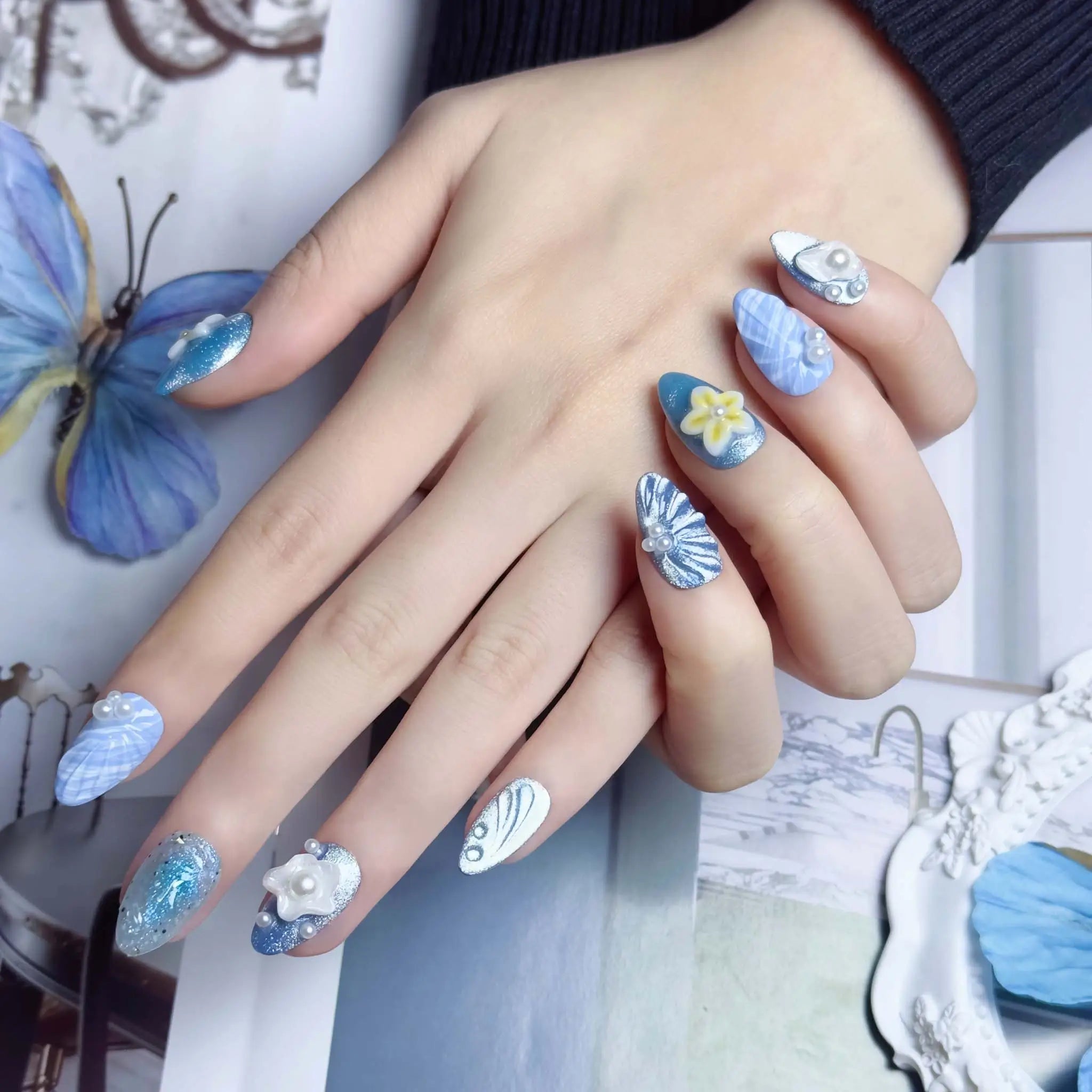 Premium Press On Nails 6BCDD1 - Image 2