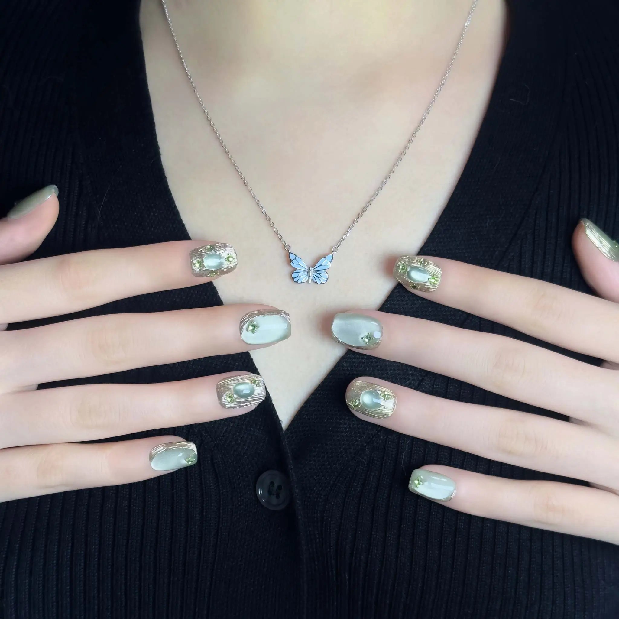 Premium Press On Nails 46A6FB - Image 4