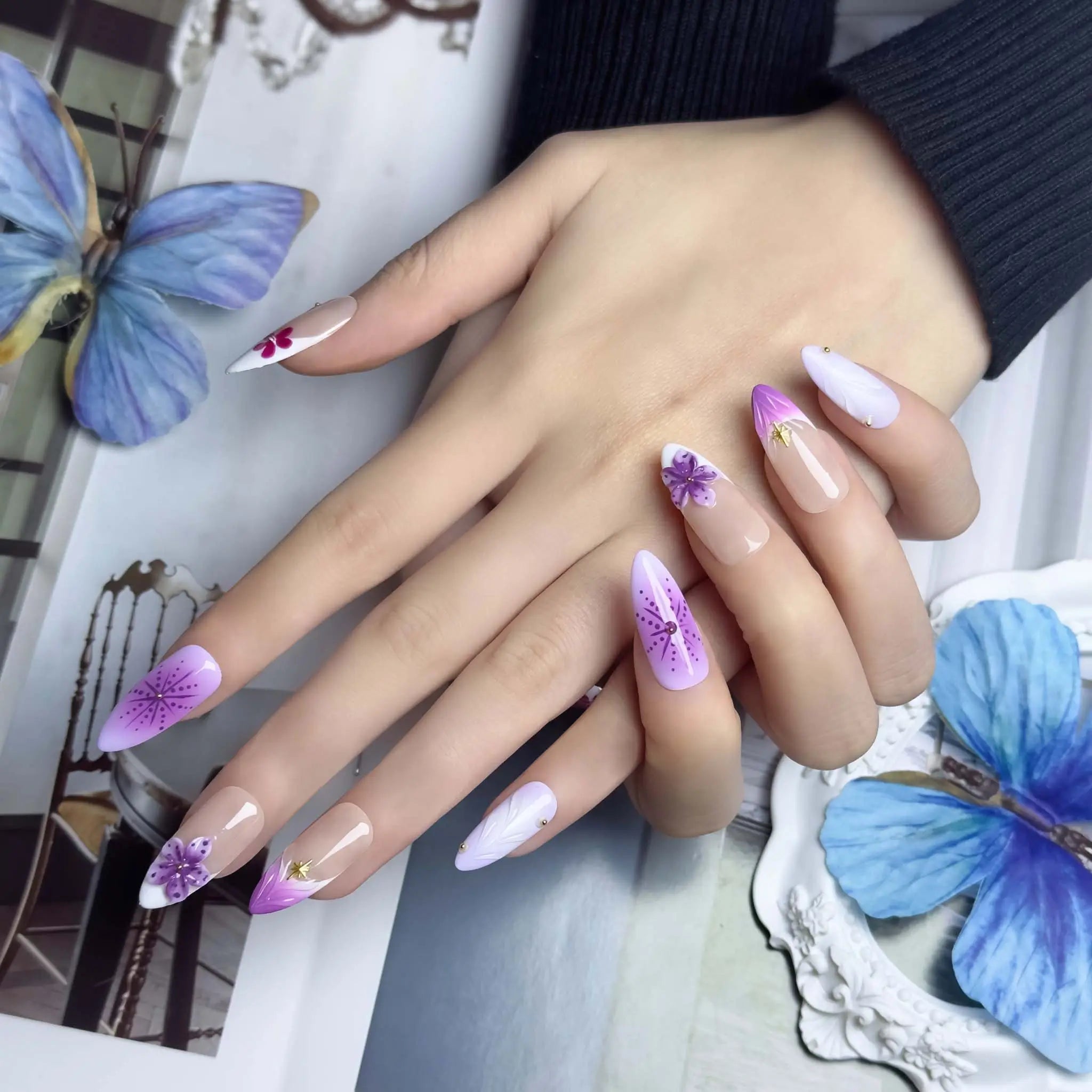 Premium Press On Nails 1827BA - Image 3