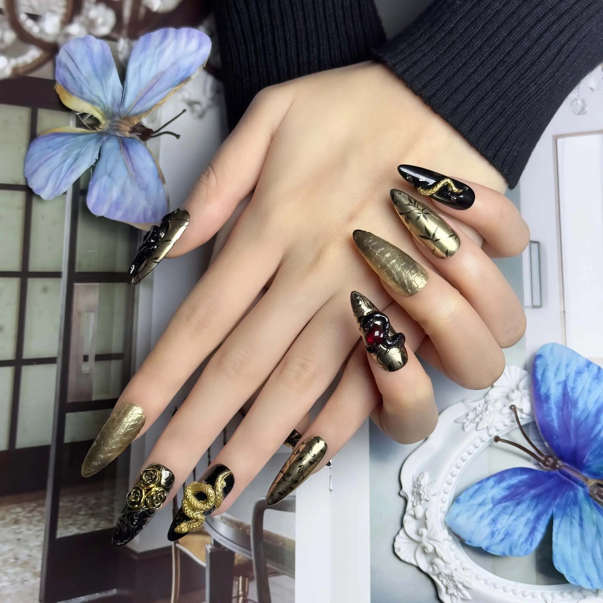 Premium Press On Nails 88503D - Image 2