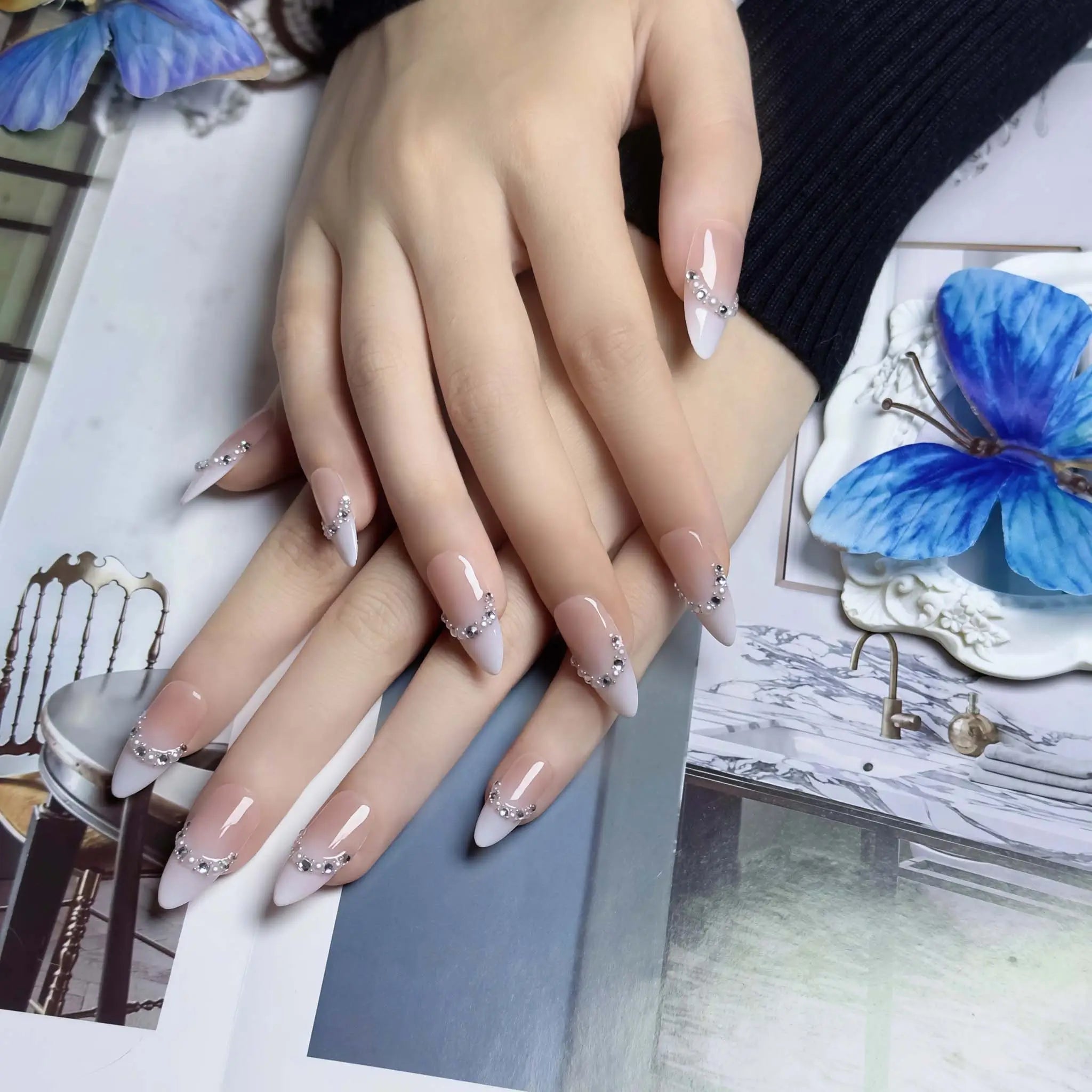 Premium Press On Nails B8D2F9 - Image 5