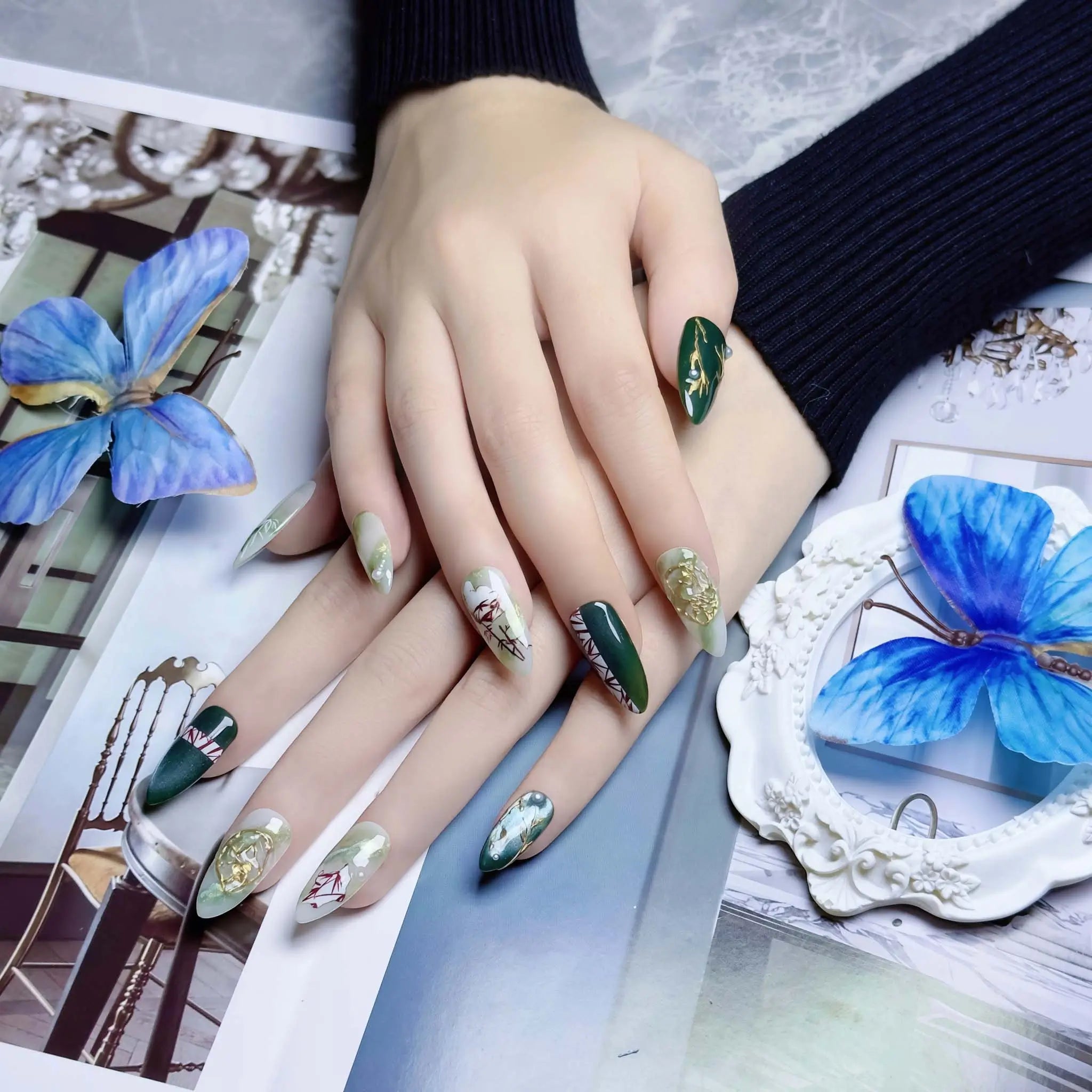 Premium Press On Nails 8D105B - Image 5