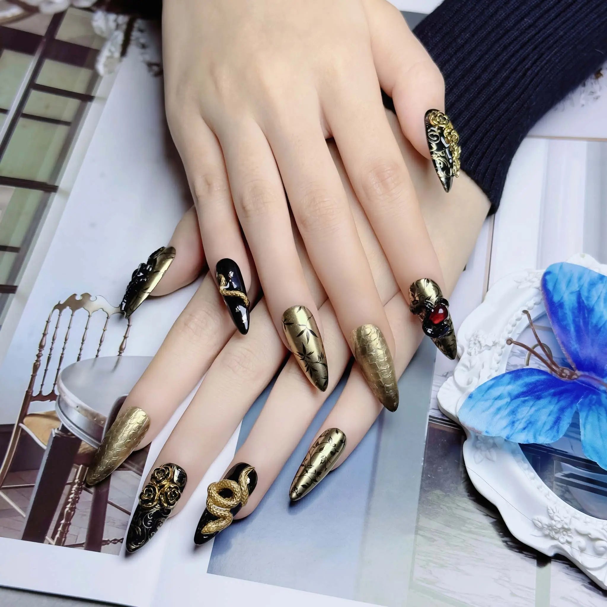 Premium Press On Nails 88503D - Image 6