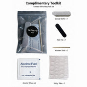 Complimentary Veloura Nails toolkit included with the press-on nail set